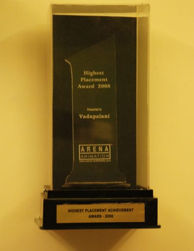 Highest Placement Achievement Award