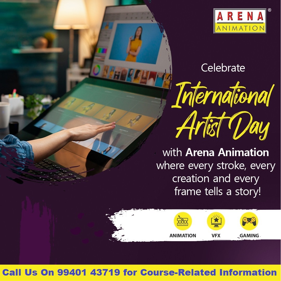 Happy International Artist Day – Arena Animation Wishes