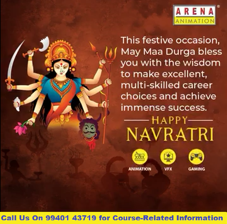 happy navaratri arena animation wishes